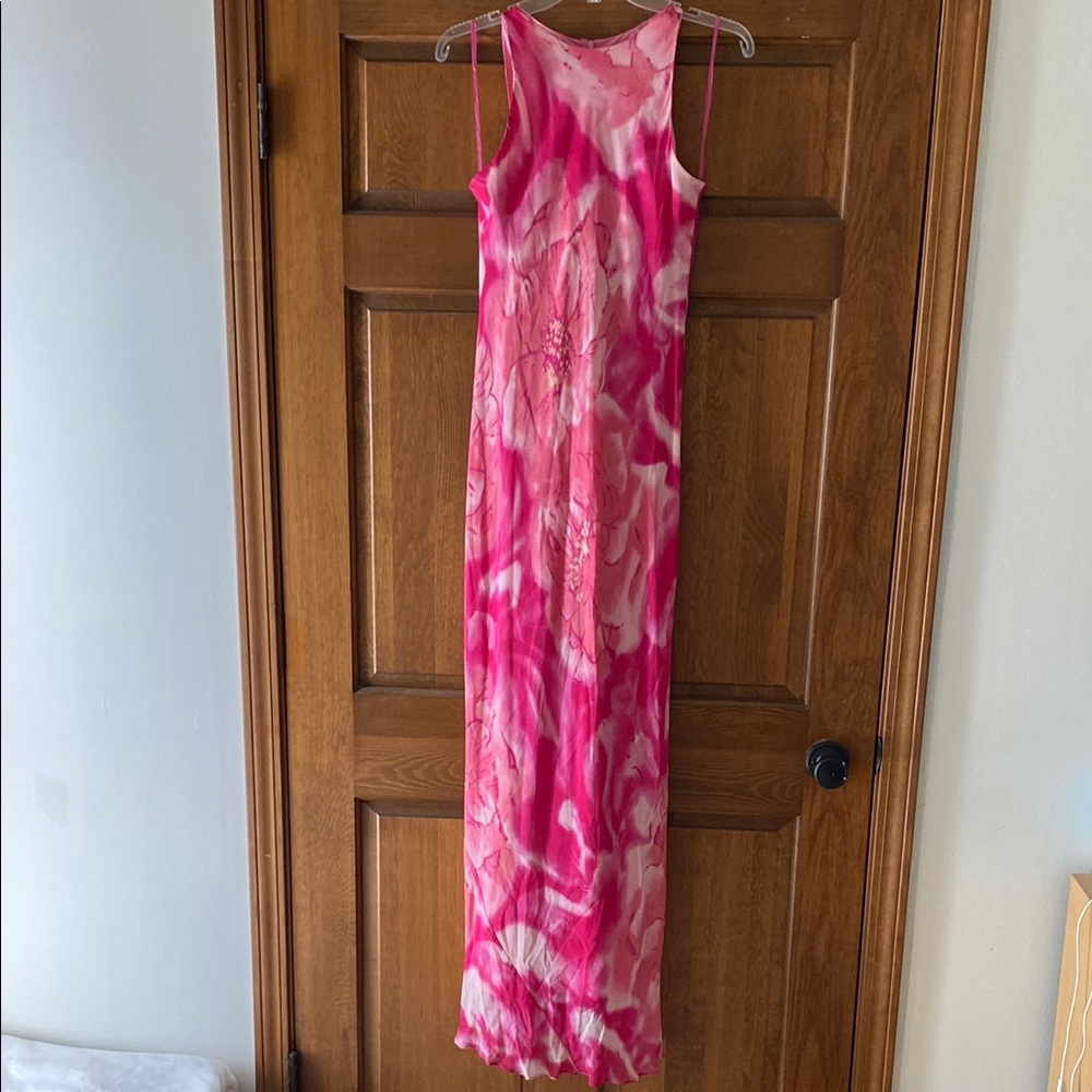 Pink Floral Maxi Dress